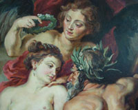 fragment of a copy of the Rubens's painting   The Union of Earth and Water 2010