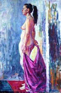 Female Figure 80x110 sm, oil on canvas, 2011