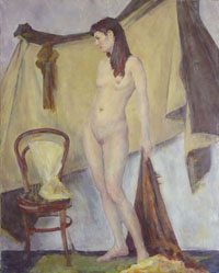 Female Figure 80x100 sm, oil on canvas, 2010