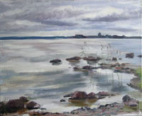 Gulf of Finland, 45x55 sm, oil on canvas,  2008 , not available