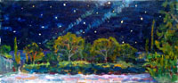 The Night 50x90sm, oil on canvas, 2012