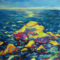 The Sea 70x70 sm, oil on canvas, 2011
