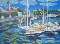Vyborg 70x80 sm, oil on canvas, 2012