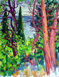 Magical Forest 50x65 sm, oil on canvas, 2011