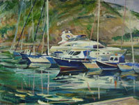 Balaklava, the Yachts 60x75 sm, oil on canvas, 2009