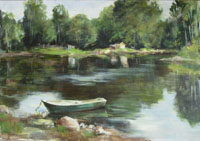 The Boat 50x70 sm, oil on canvas, 2004