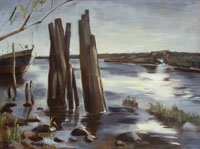 The River 35x50 sm, oil on canvas,  2005