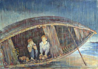 Rain 90x63 sm, oil on canvas, 2010