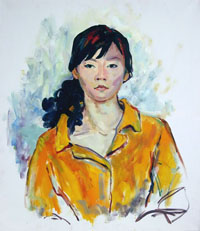 портрет Мен Ли 50х60 см, холст, масло, 2011г.