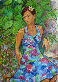 Female Portrait 60x85 sm, oil on canvas, 2011