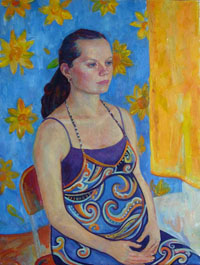 Портрет Д. Чиковой, 60х80 см, холст, масло, 2011г.
