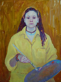 Female Portrait, 60x80 sm, oil on canvas, 2012