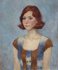 женский портрет, 40х50см, холст, масло, 2007г.