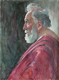 Male Portrait, 60x45 sm, oil on canvas, 2007