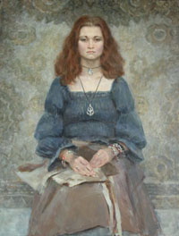 Female Portrait, 60x80 sm, oil on canvas, 2007