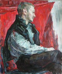 Male Portrait, 55x65 sm, oil on canvas, 2009