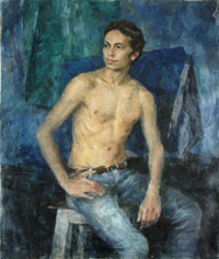 Male Portrait, 70x85 sm, oil on canvas, 2008