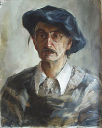 мужской портрет, 40х50 см, холст, масло, 2007 г.