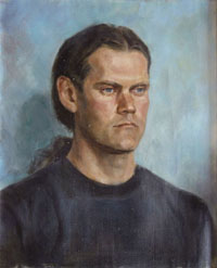 Male Portrait, 40x50 sm, oil on canvas, 2005