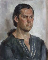 мужской портрет, 40х50 см, холст, масло, 2006 г.