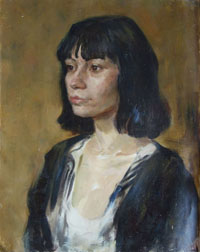 Female Portrait, 40x50 sm, oil on canvas, 2006