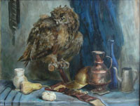 The Owl 60x80 sm,  oil on canvas, 2004
