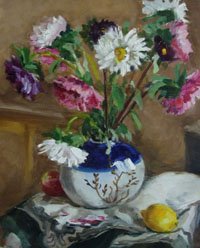 Asters 40x50 sm, oil on canvas, 2003