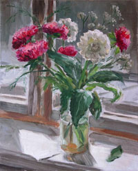 Flowers 40x50 ��, oil on canvas, 2003