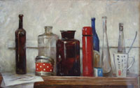 Still life with the Sugar Bowl  50x80 sm,  oil on canvas, 2007