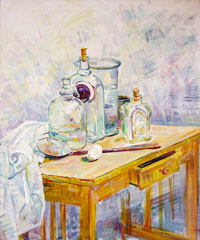 The white Still Life 70x85 sm,  oil on canvas, 2009