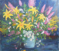 The Bouquet 80x90 sm, oil on canvas, 20012