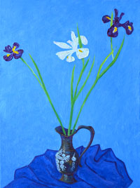 Irises 60x80 cm, oil on canvas, 2014.